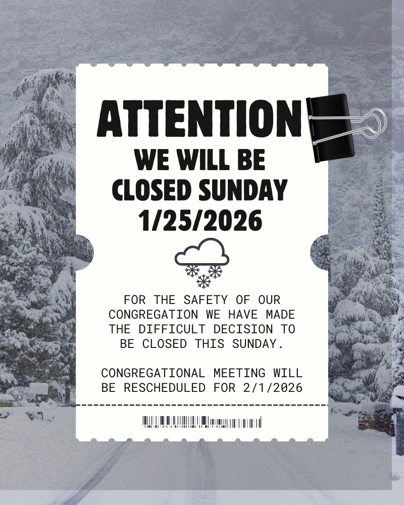 Church Closed Due to Snow